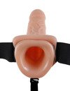 Męska Duża Proteza Penisa z Wibracjami - Fetish 11'' Vibrating Hollow Strap-On