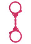 Miękkie Silikonowe Kajdanki na Ręce - Stretchy Fun Cuffs Pink