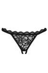 Otwarte Seksowne Stringi Muled Black Livco Corsetti