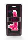 Penis Z Jądrami Różowy PVC - Happy Dicks 6" 16cm