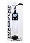 Pompa Powiększająca Penisa z Manometrem - Powerpump MASTER Black&Clear