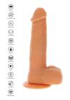 Super Silikonowe Dildo Z Rotacją i Wibracją 21,5cm