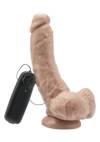 Wibrujące Dildo Z Wielkimi Jądrami - Get Real 8" 22cm