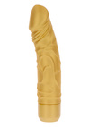 Wodoodporny Wibrator - Gold Dicker Original Vibrator ZŁOTY A SKROMNY!