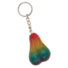 Zabawny Brelok Tęczowe Jądra - Metal Keychain Rainbow Testicle