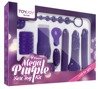 Zmysłowy 9 Elementowy Zestaw Erotyczny Mega Purple Sex Toy Kit